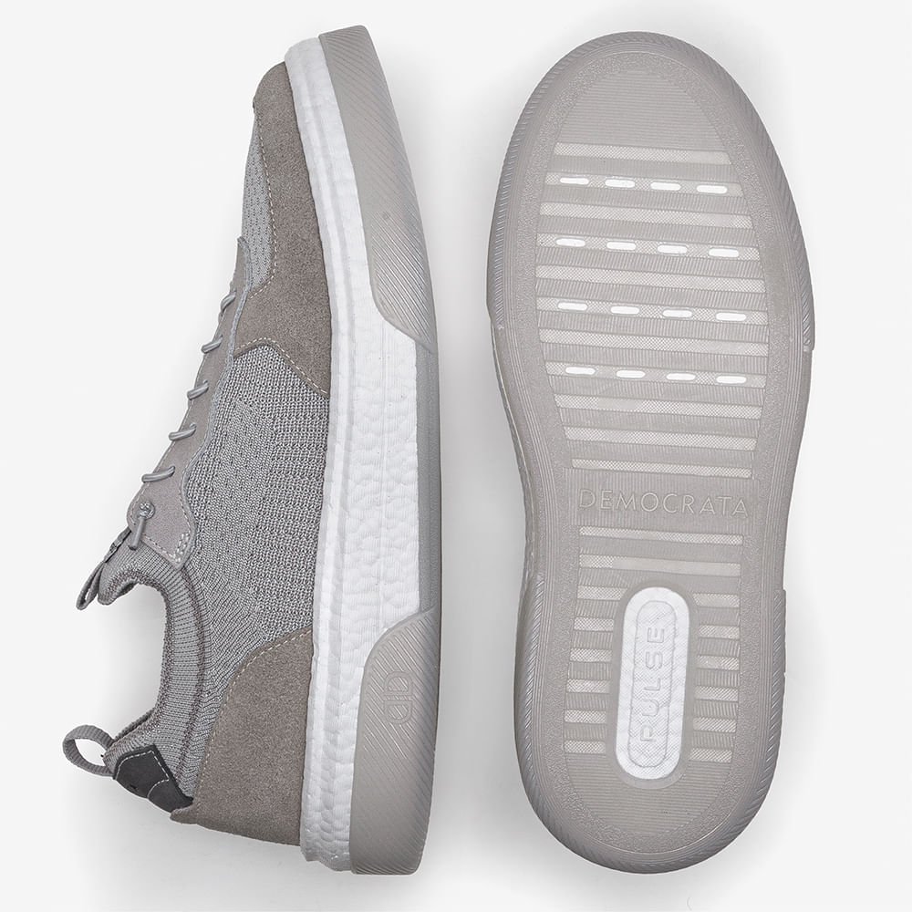 Tênis Masculino Beat Pulse Knit Cinza Cinza 4
