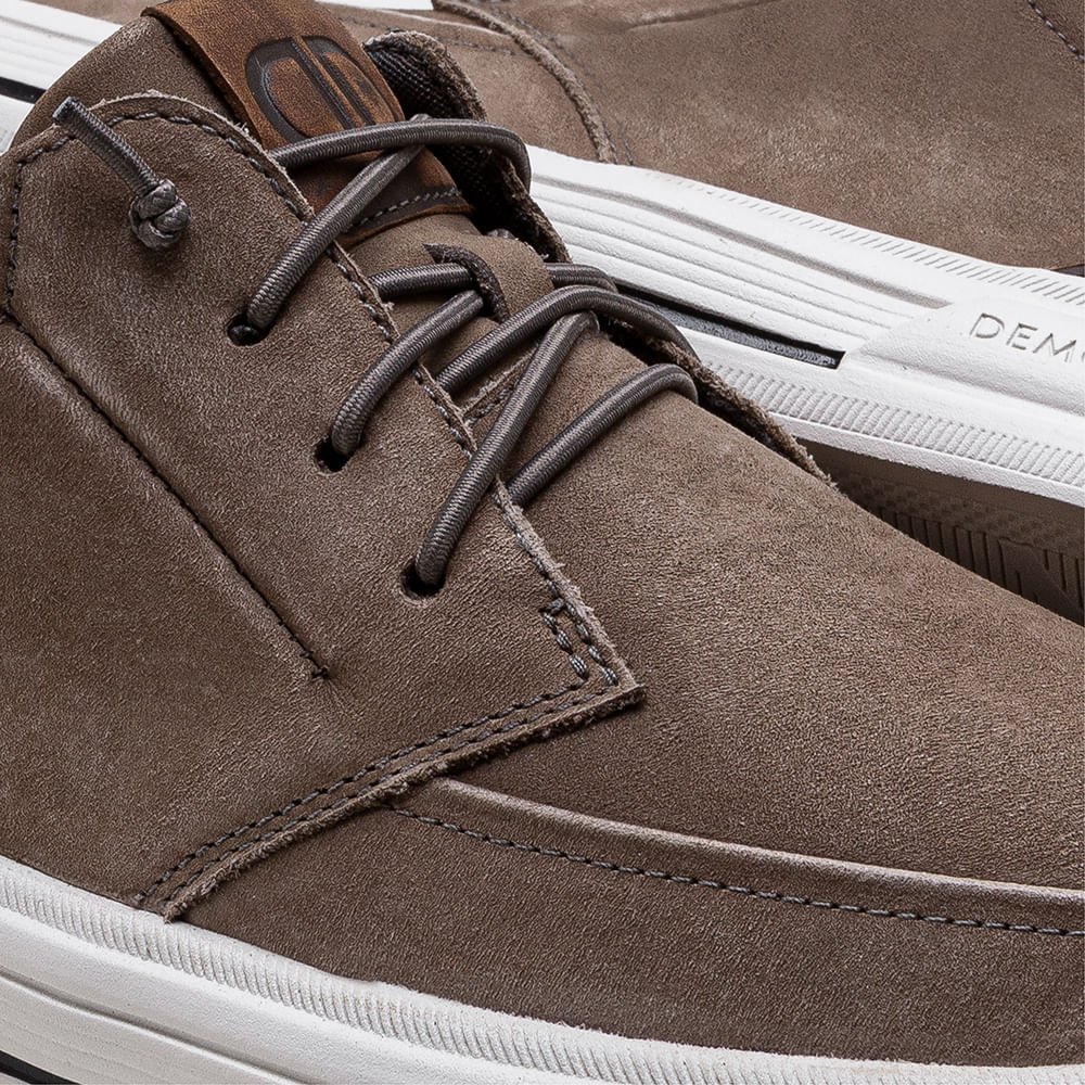 Tênis Masculino Clay Couro Bege Marrom 3