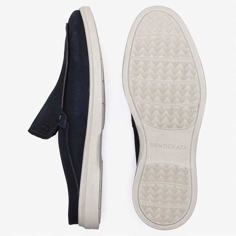 Mule Masculino Tulum Couro Azul Azul Marinho 4