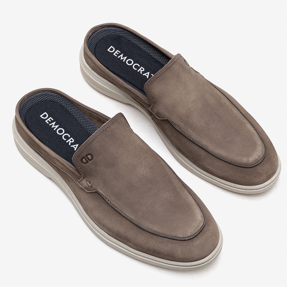 Mule Masculino Tulum Couro Bege Bege 2