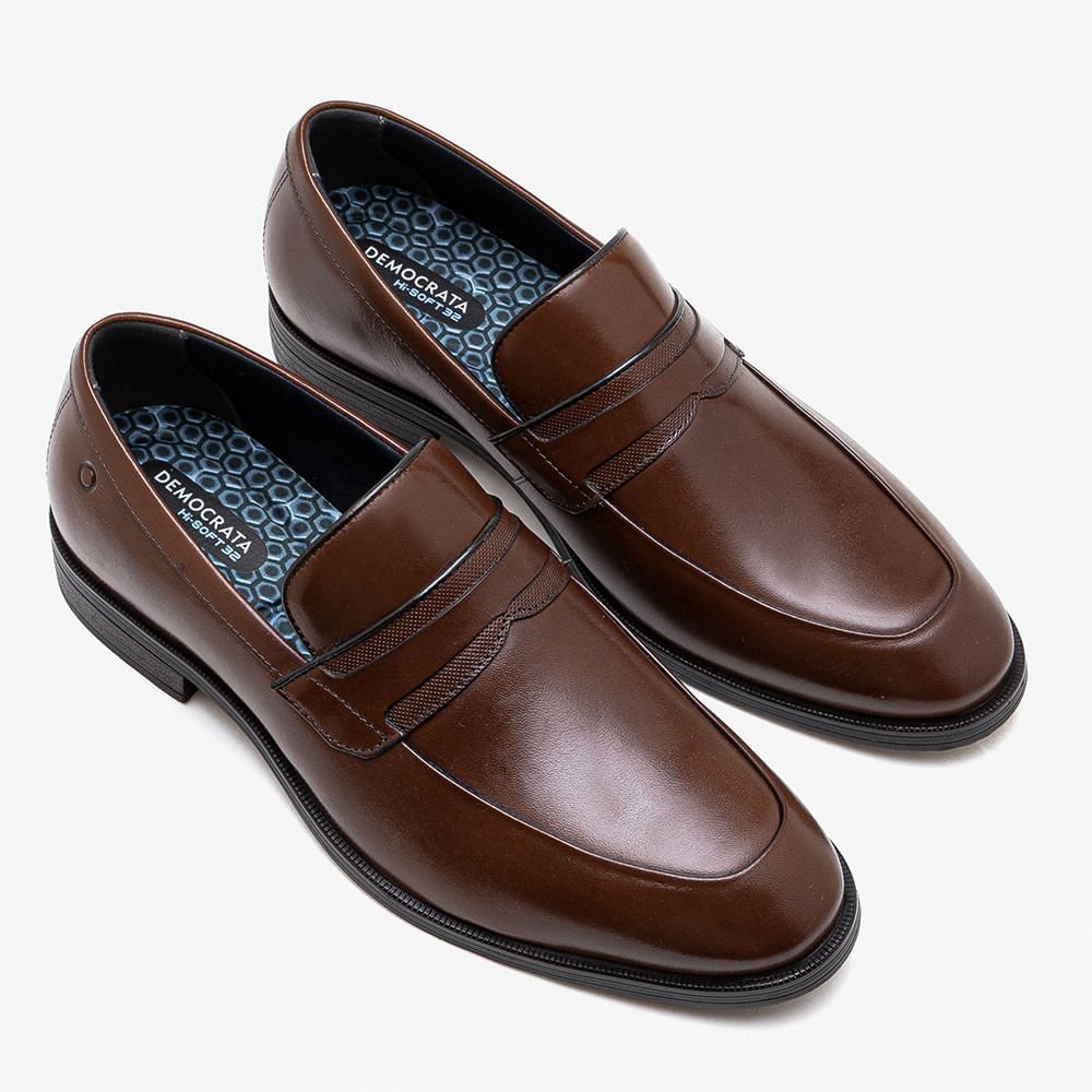 Sapato Masculino Duke Couro Hi-Soft 32 Marrom Marrom 2
