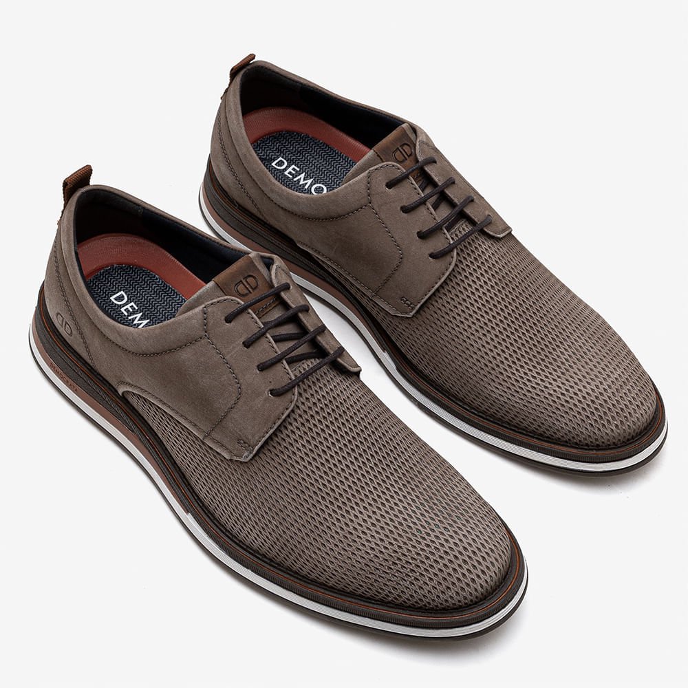 Sapato Masculino Type Couro Bege Marrom 2