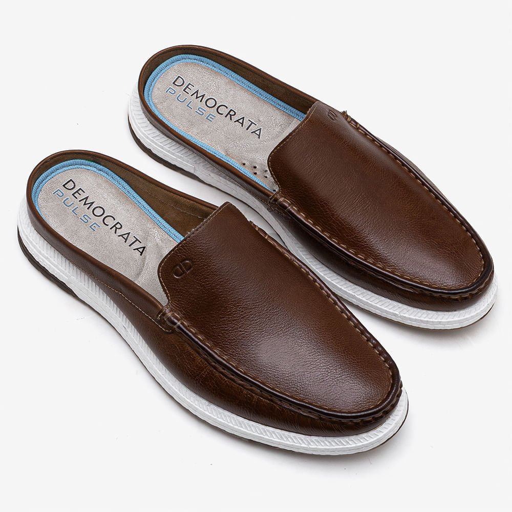 Mule Masculino Flop Pulse Marrom Marrom 2
