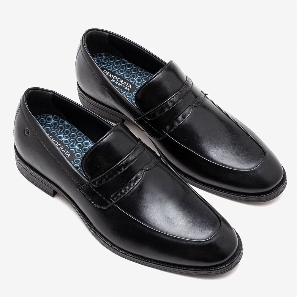 Sapato Masculino Couro Duke Hi-Soft 32 Preto Preto 2