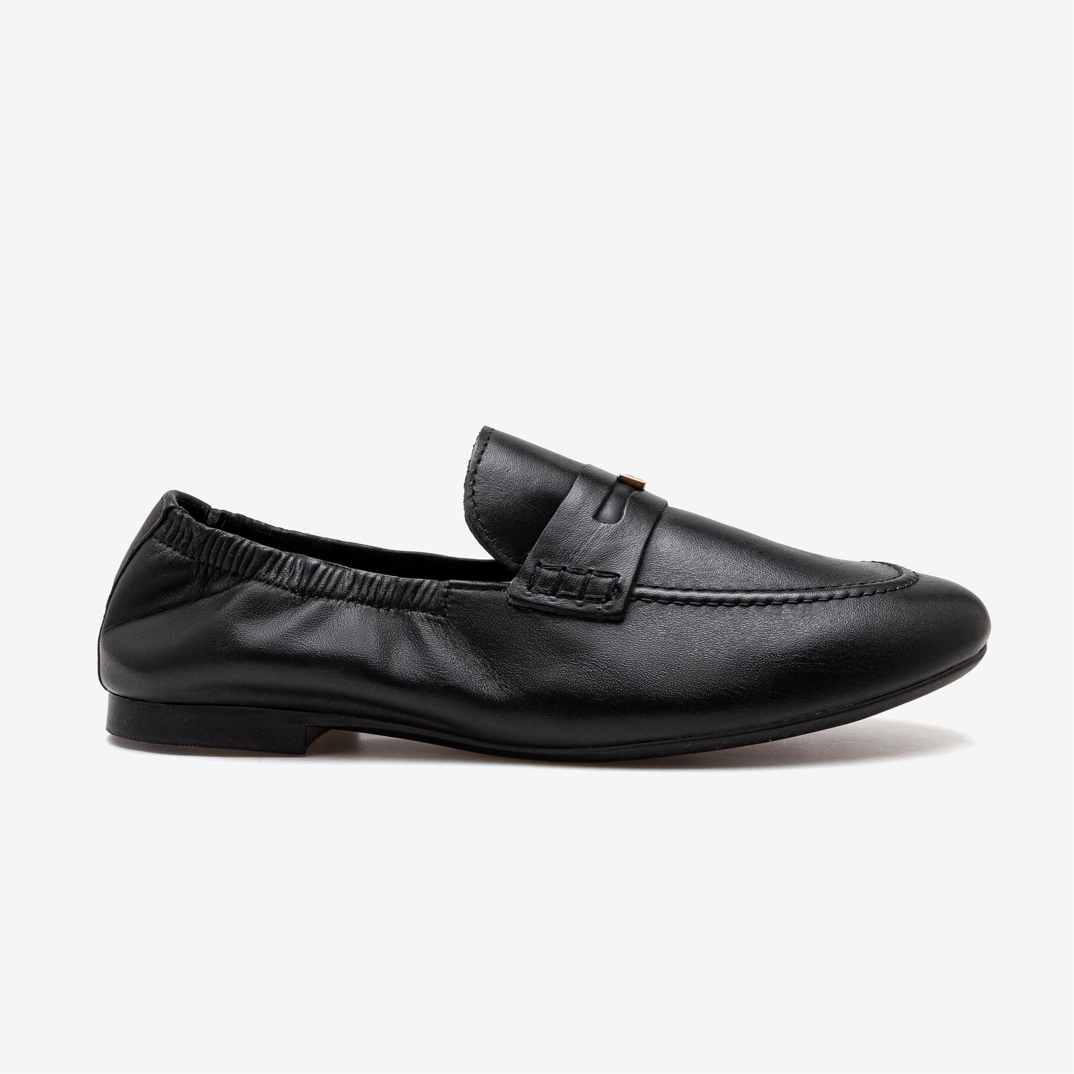 Loafer Feminino Sarah Couro Preto