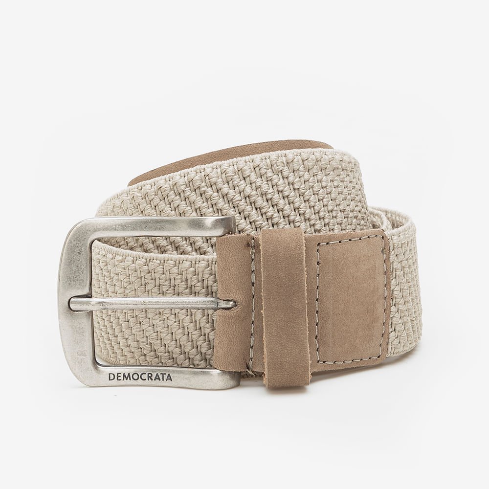 Cinto Largo Denim Taupe Bege 1