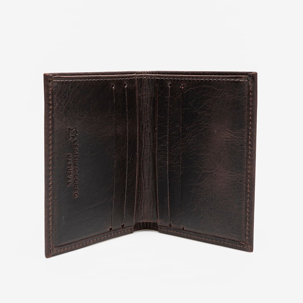 Carteira Metropolitan Em Couro Café Marrom 2