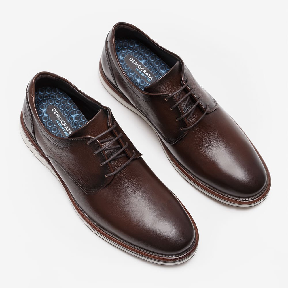 Sapato Social Democrata James Hi-Soft 32 Masculino 1159 Marrom 2