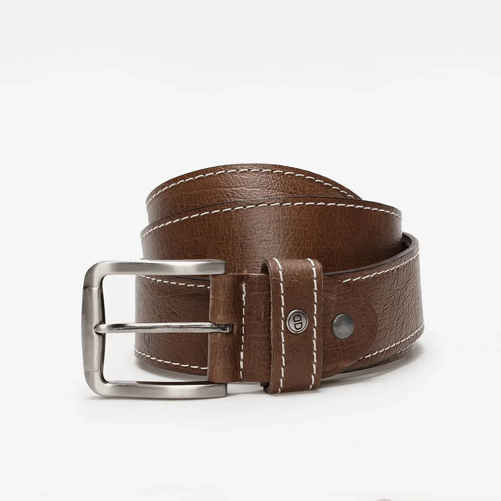 Cinto Largo Denim Conhaque Marrom 1