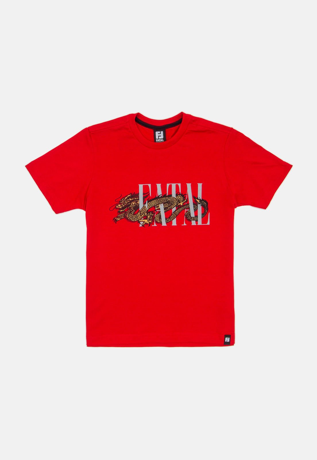 Camiseta Fatal Juvenil Estampada Vermelha
