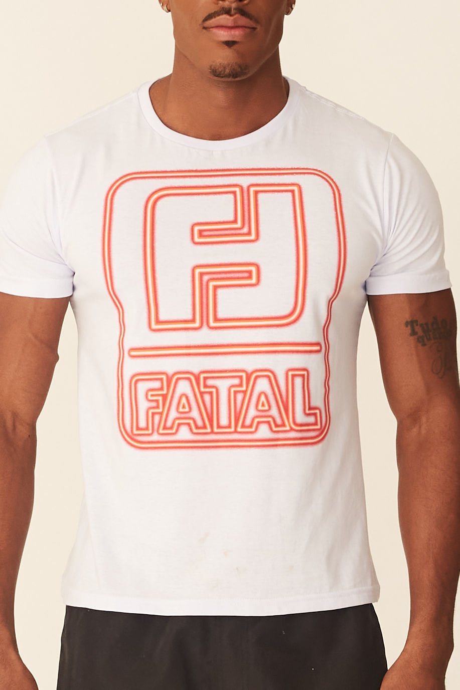 Camiseta Fatal Estampada Branca Branco 3