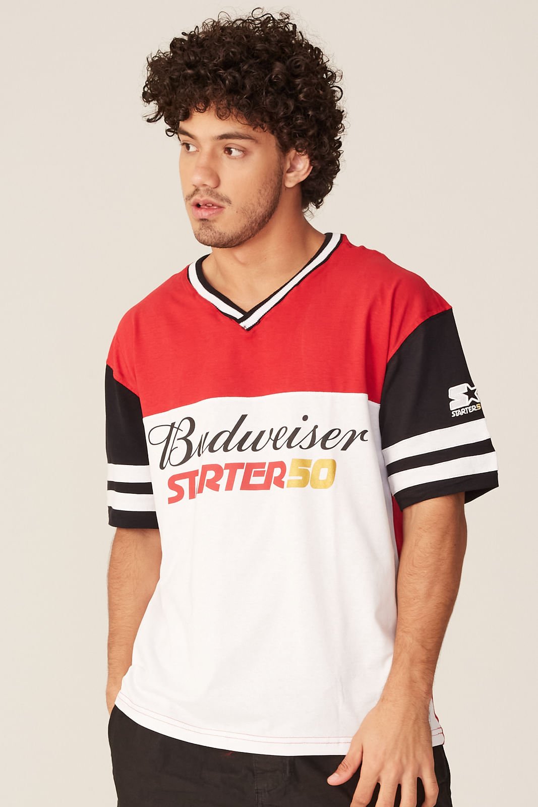 Camiseta Starter Especial & Budweiser Red
