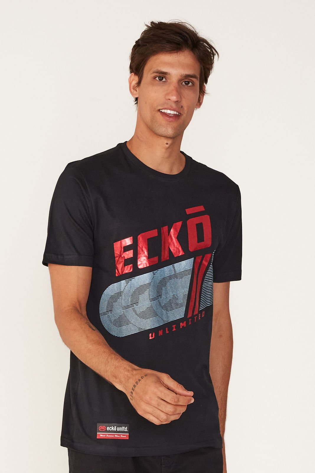 Camiseta Ecko Estampada Preta Preto 1