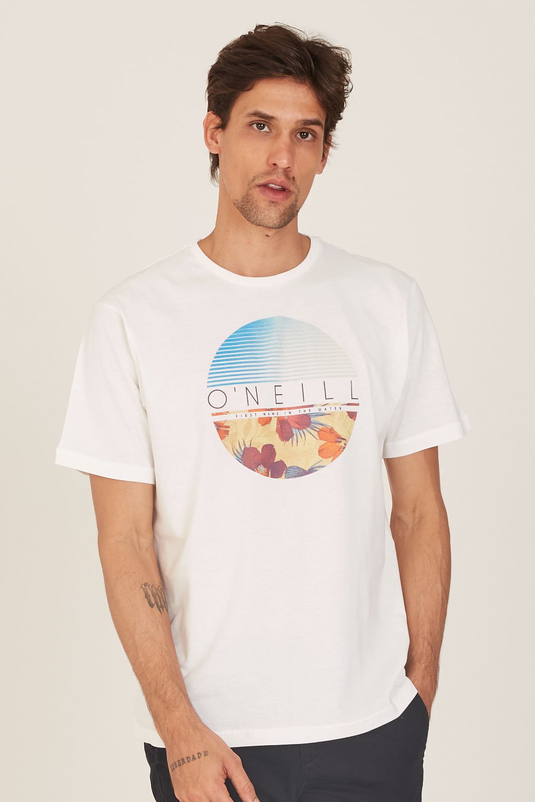 Camiseta Oneill Estampada Off White