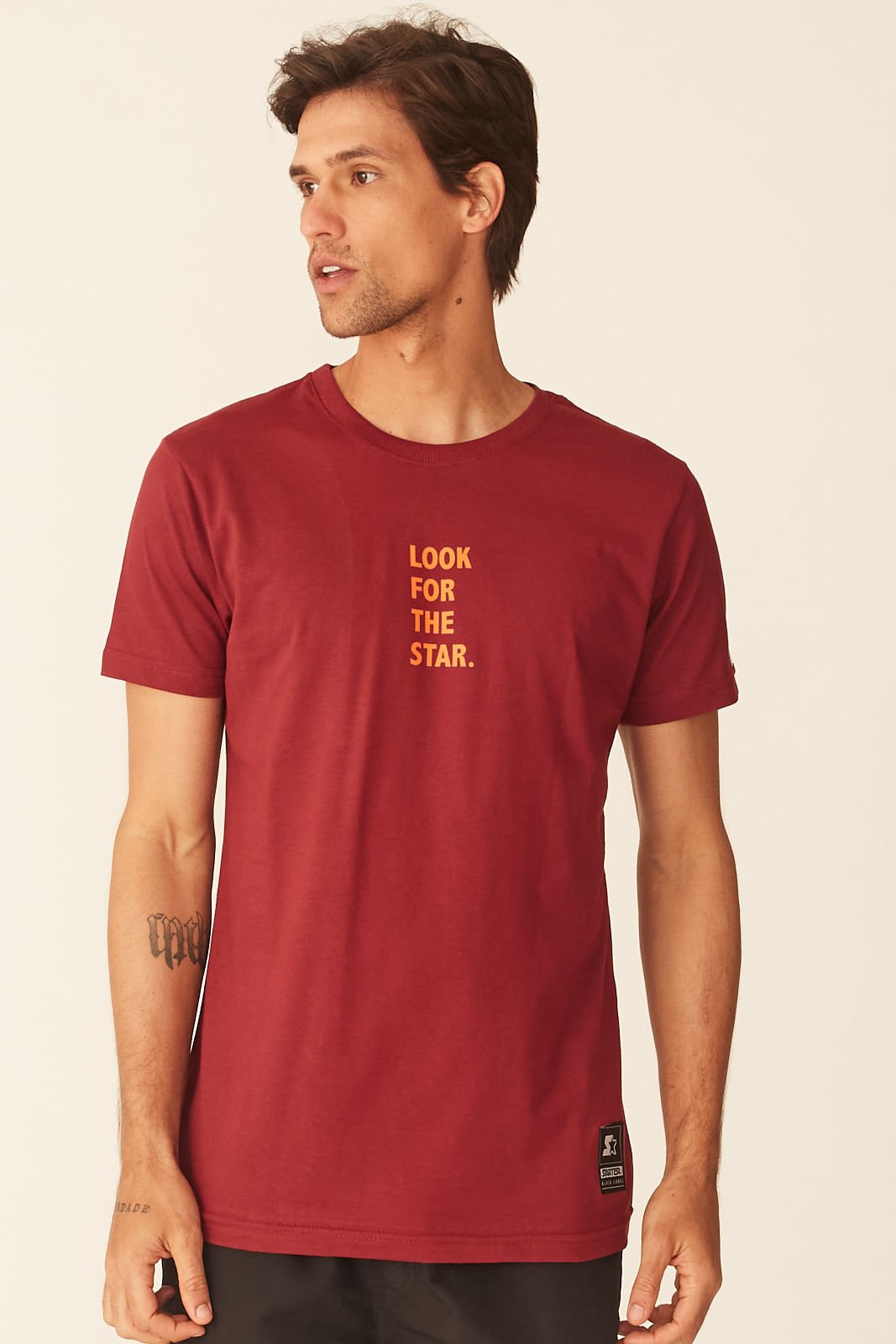 Camiseta Starter Estampada Vinho