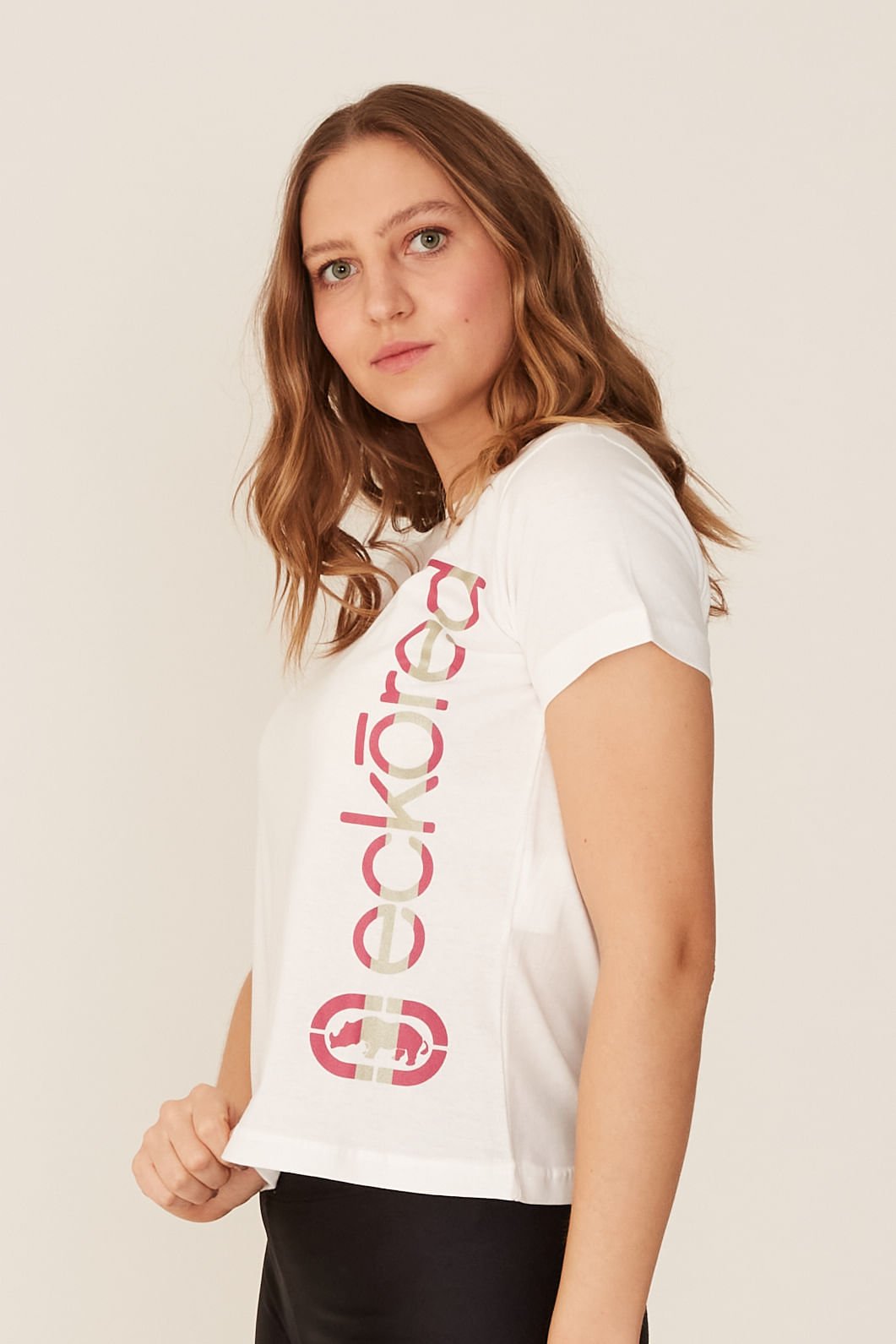 Camiseta Ecko Feminina Estampada Off White