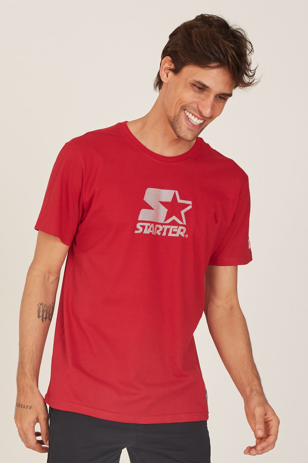 Camiseta Starter Estampada Vermelha
