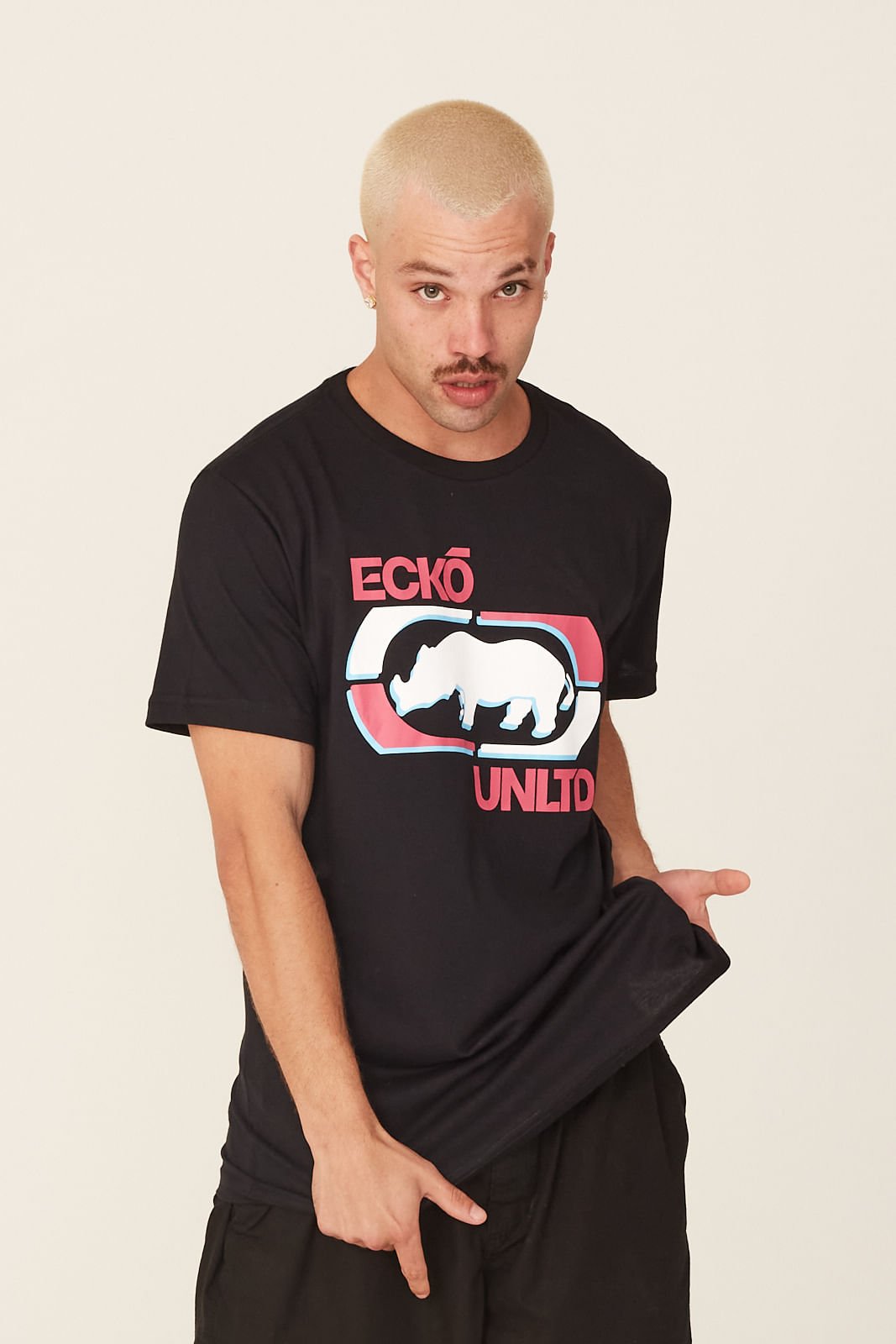 Camiseta Ecko Estampada Preta