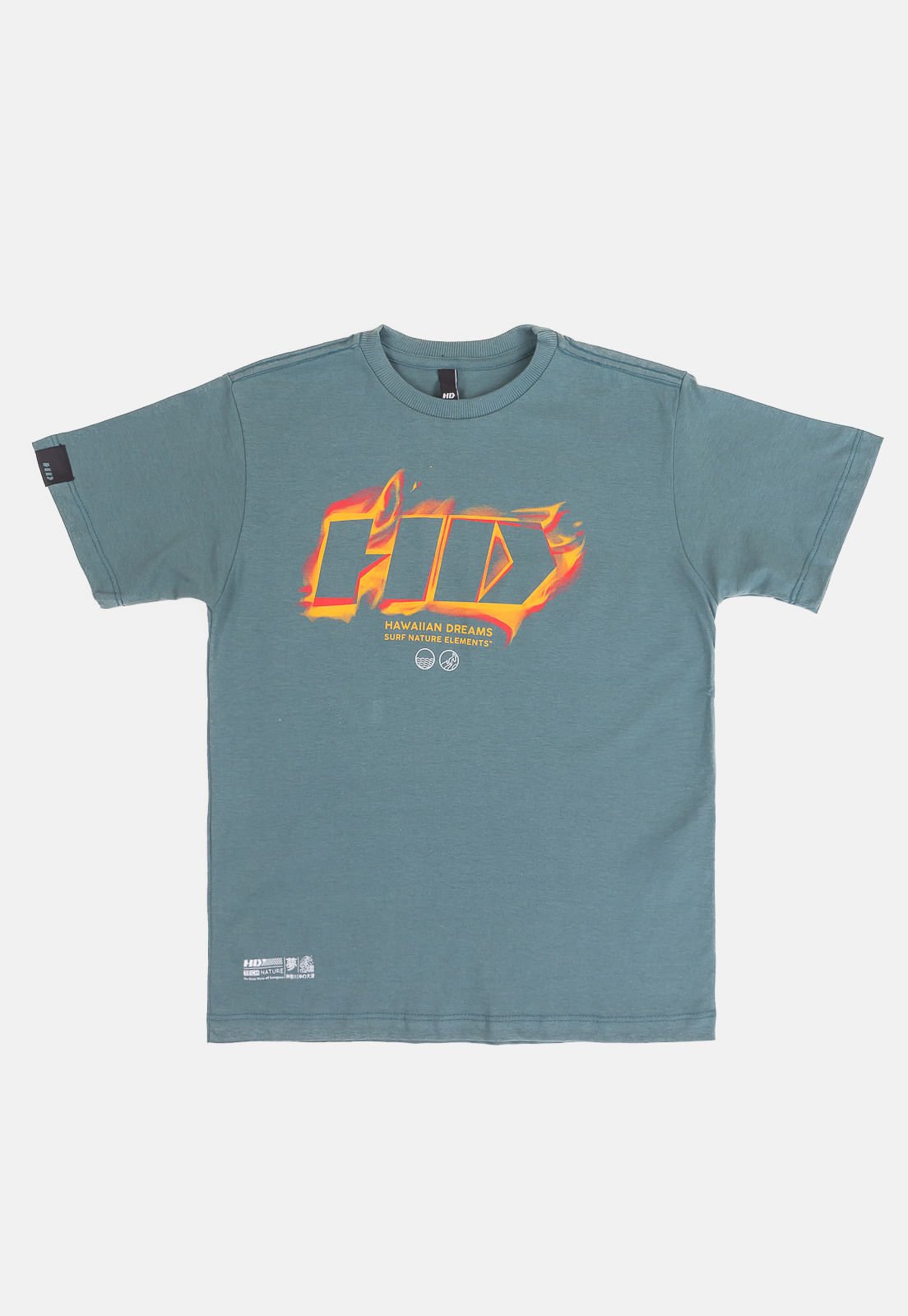 Camiseta HD Juvenil On Fire Verde Verde