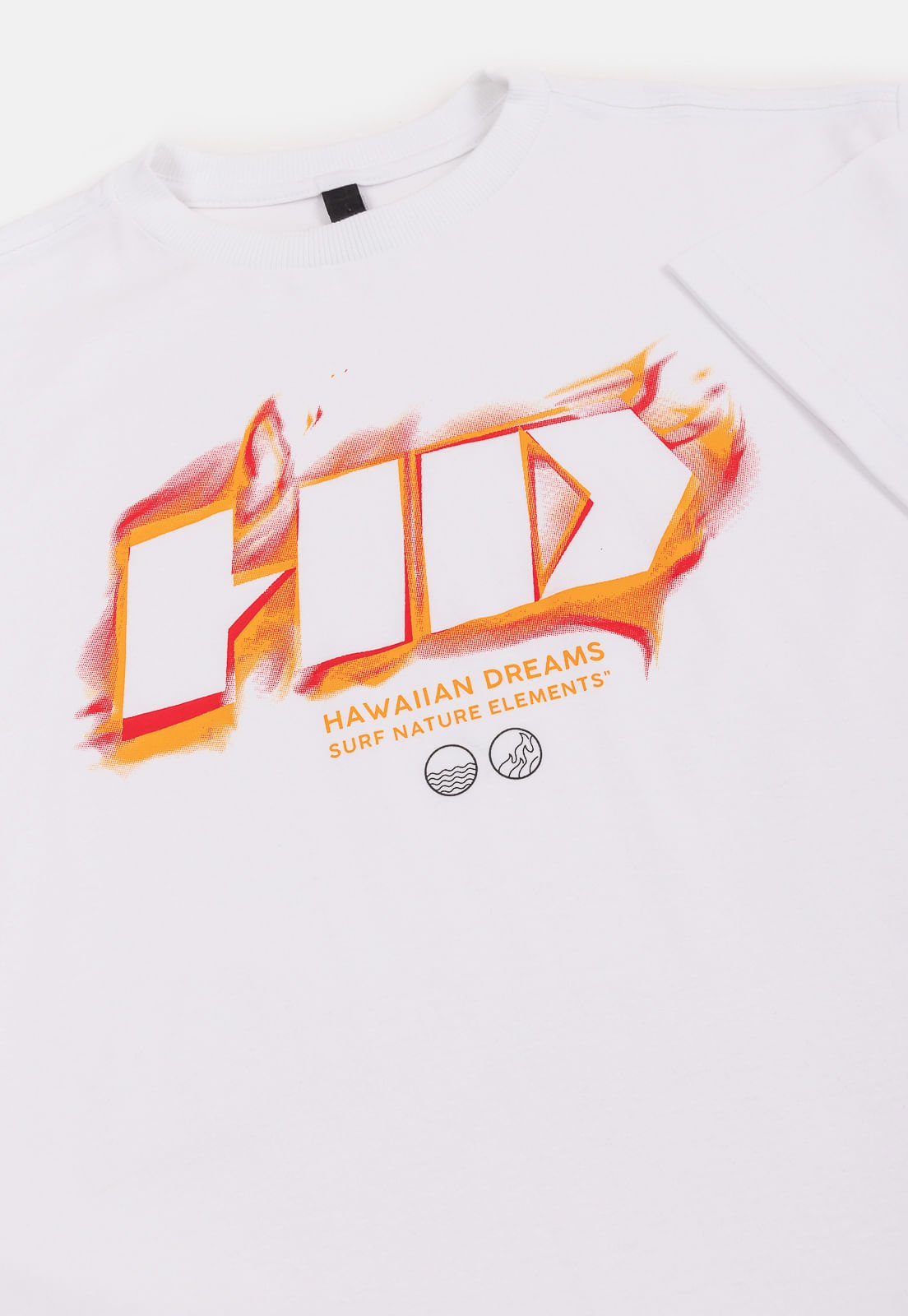 Camiseta HD Juvenil On Fire Branca Branco