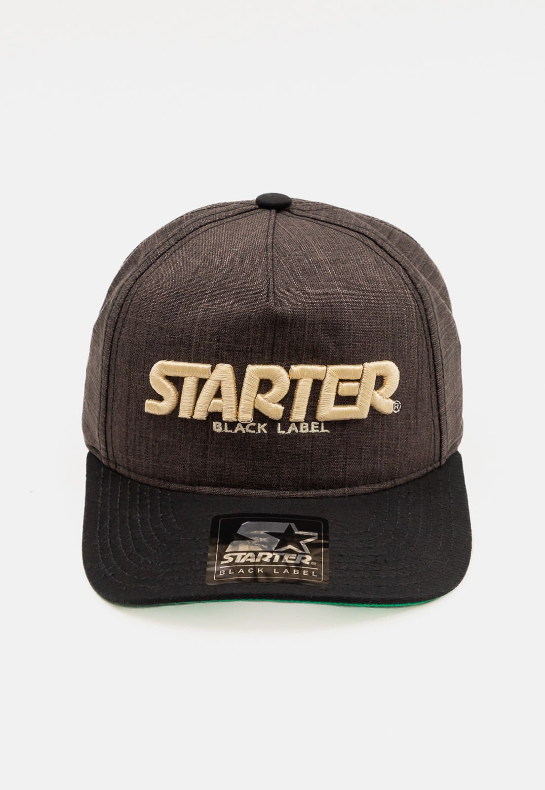 Boné Starter Aba Curva Snapback Ninty Preto Mescla