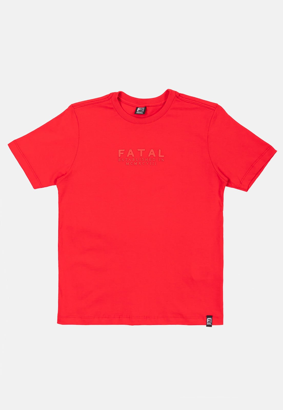 Camiseta Fatal Juvenil Estampada Ocean Vermelha