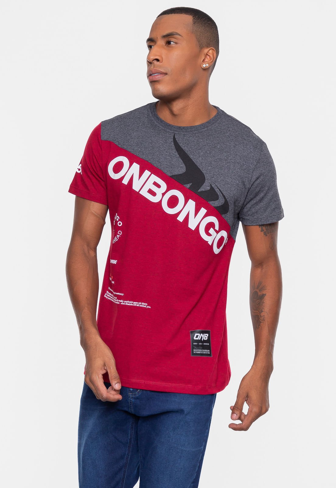 Camiseta Onbongo Especial South Preta Cinza 4