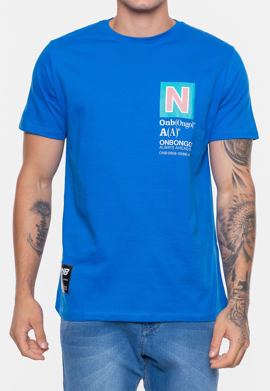 Camiseta Onbongo Go Azul Azul 3