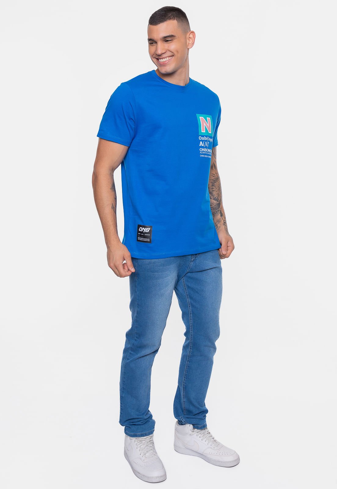 Camiseta Onbongo Go Azul Azul 5