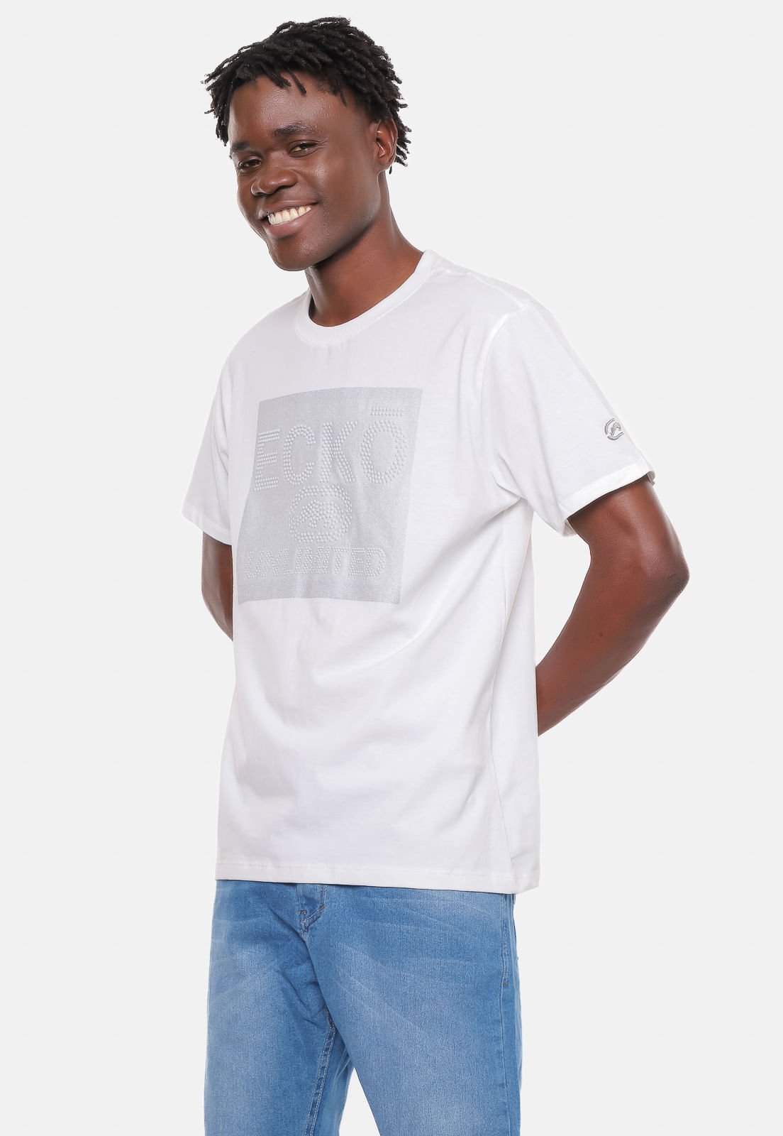 Camiseta Ecko Estampada Branca Off Branco 4