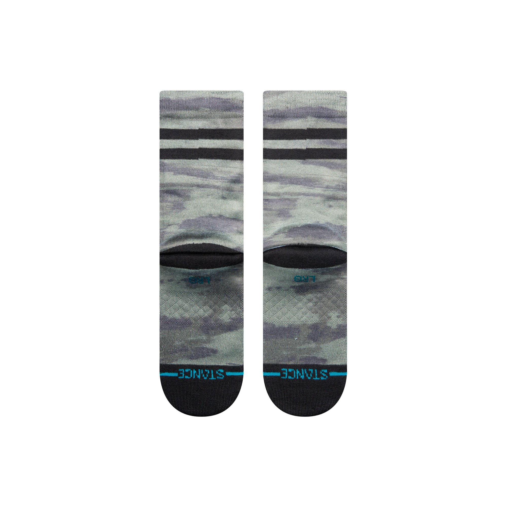 Meia Stance Ramp Kids Verde Cinza