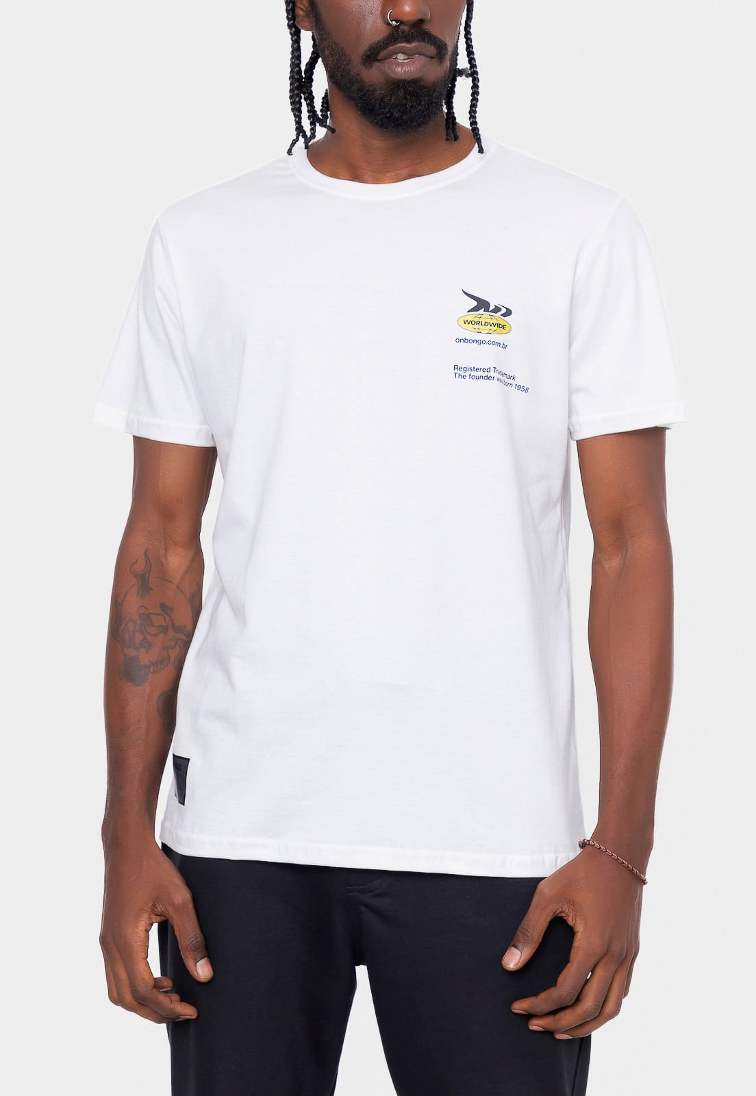 Camiseta Onbongo Ozzie Off White Branco 3