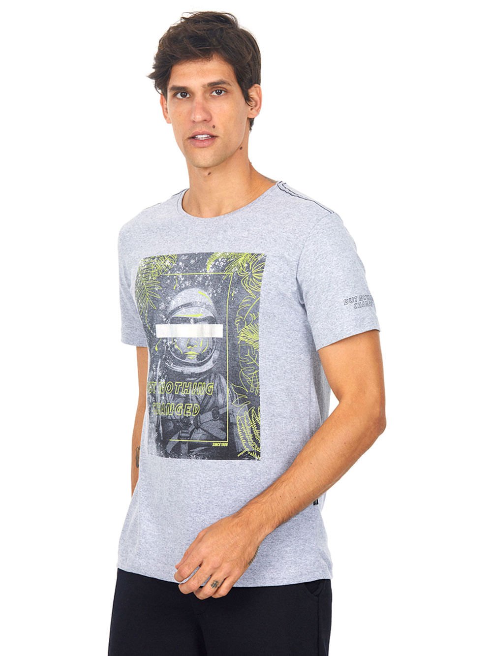 Camiseta Estampada Mescla Médio Polo Wear