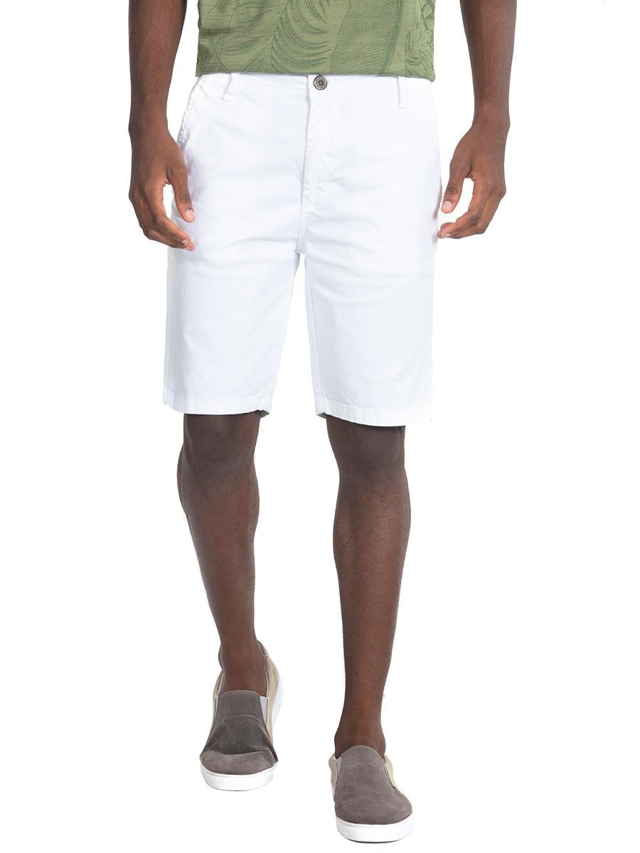 Bermuda Masculina Chino Haiti Branco Polo Wear 012202150009