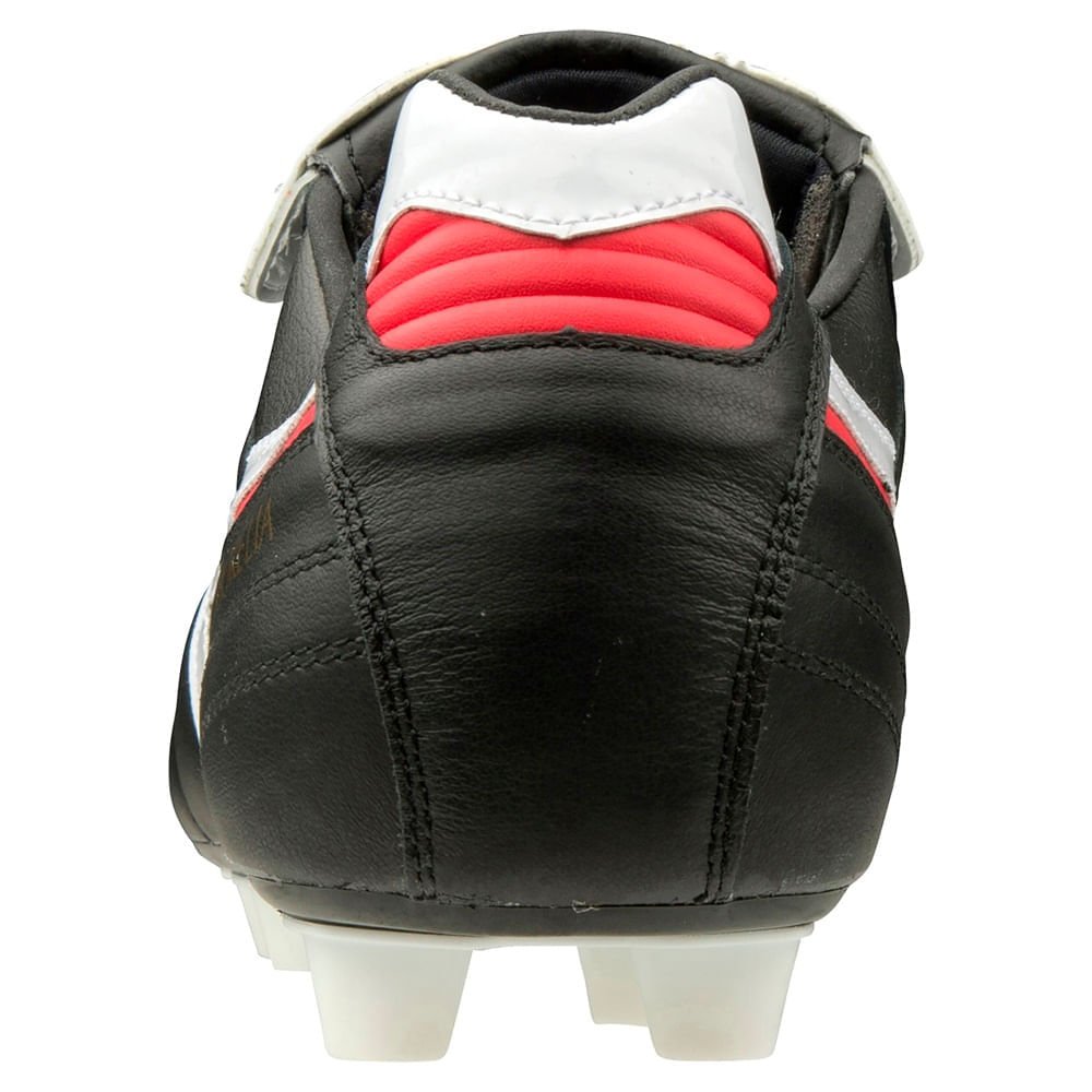 Chuteira de Campo Mizuno Morelia Japan II Masculina Preto/Branco/Vermelho 4
