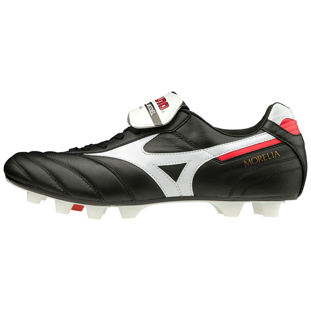 Chuteira Campo Mizuno Morelia Neo IV Japan - Preto-Prata Preto/Prata