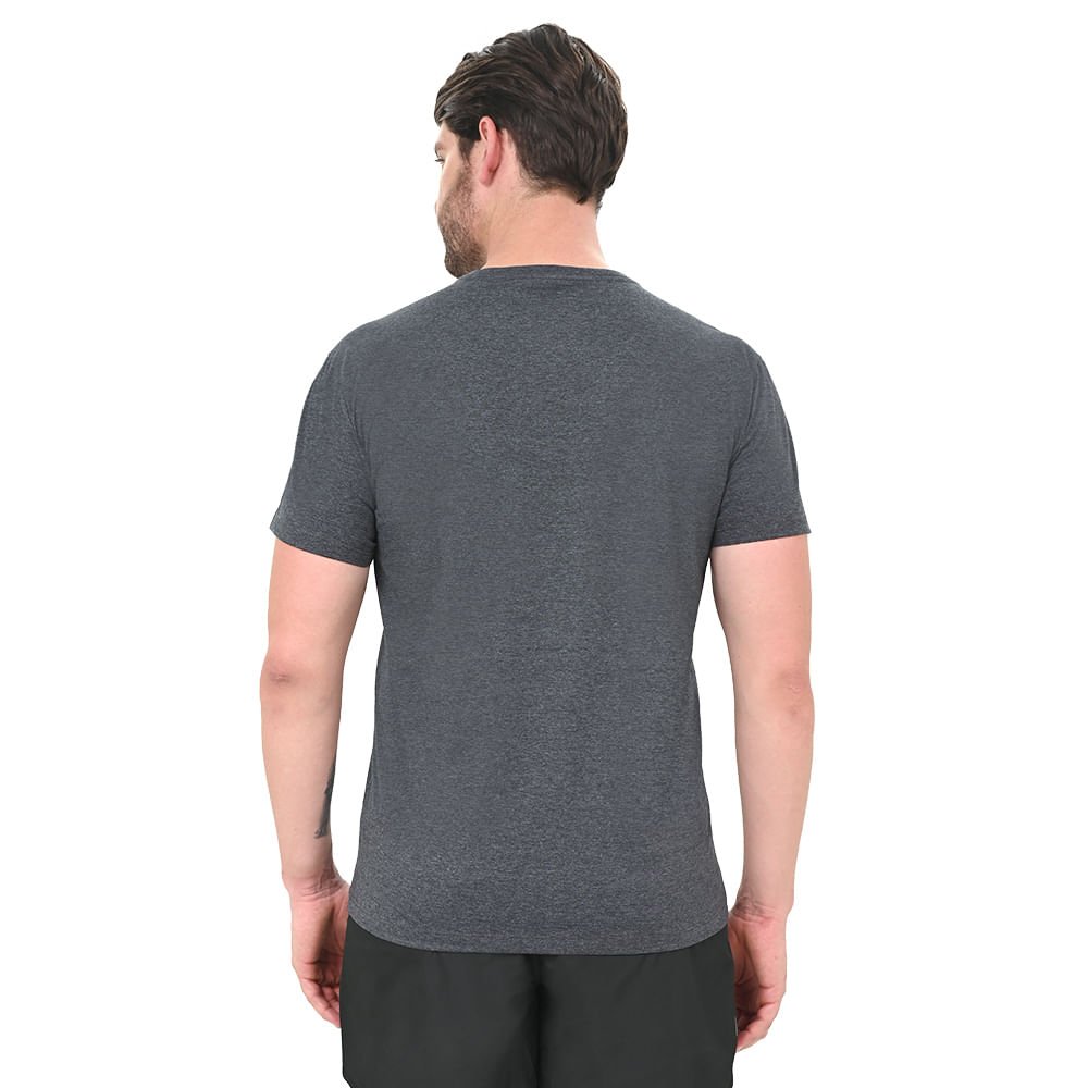 Camiseta Casual Masculina Mizuno LifeStyle Cinza 3