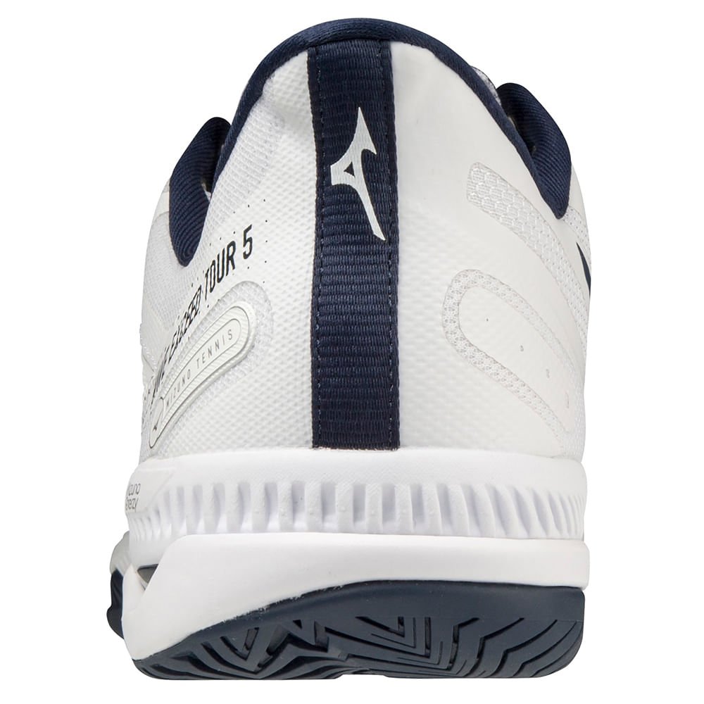 Tênis de Tennis Unissex Mizuno Wave Exceed Tour 5 All Court Branco/Preto 3