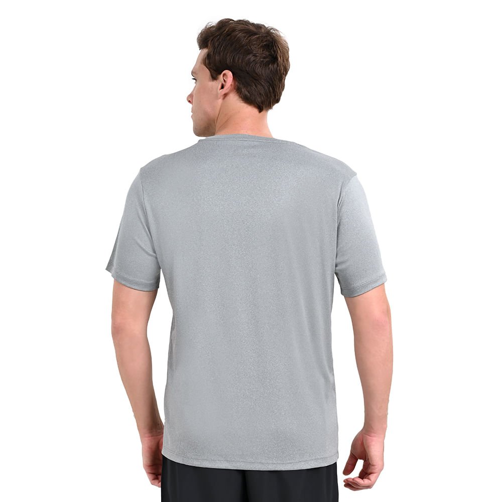 Camiseta de Corrida Masculina Mizuno Run Spark 2 Cinza 3