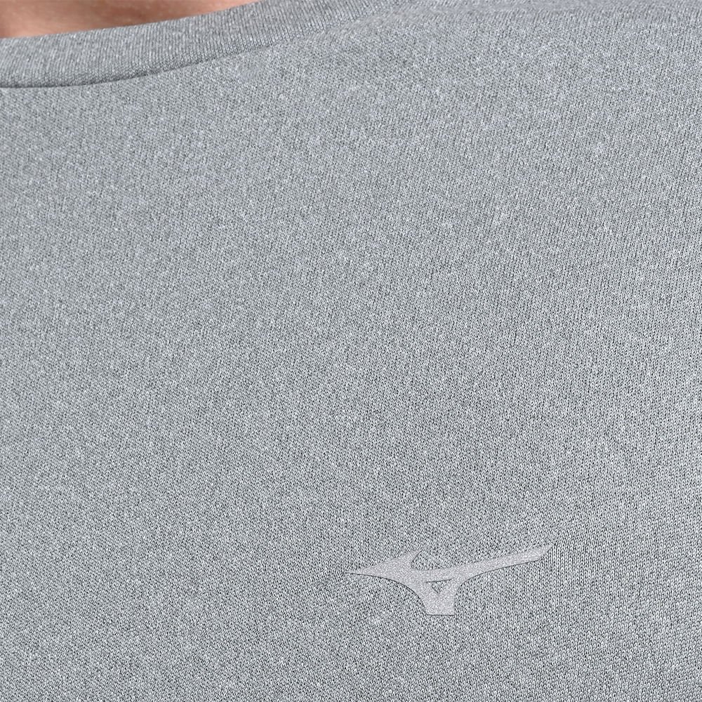 Camiseta de Corrida Masculina Mizuno Run Spark 2 Cinza 5