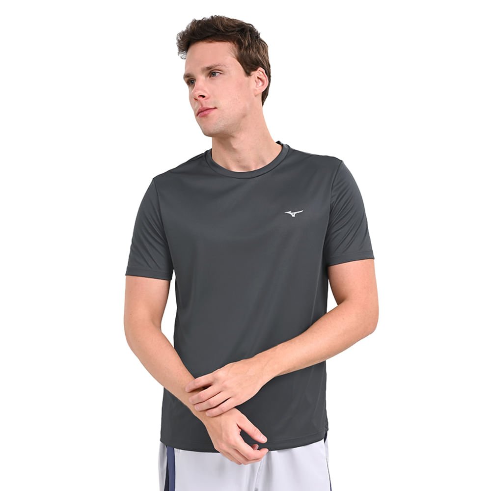 Camiseta de Treino Masculina Mizuno Energy Cinza 2