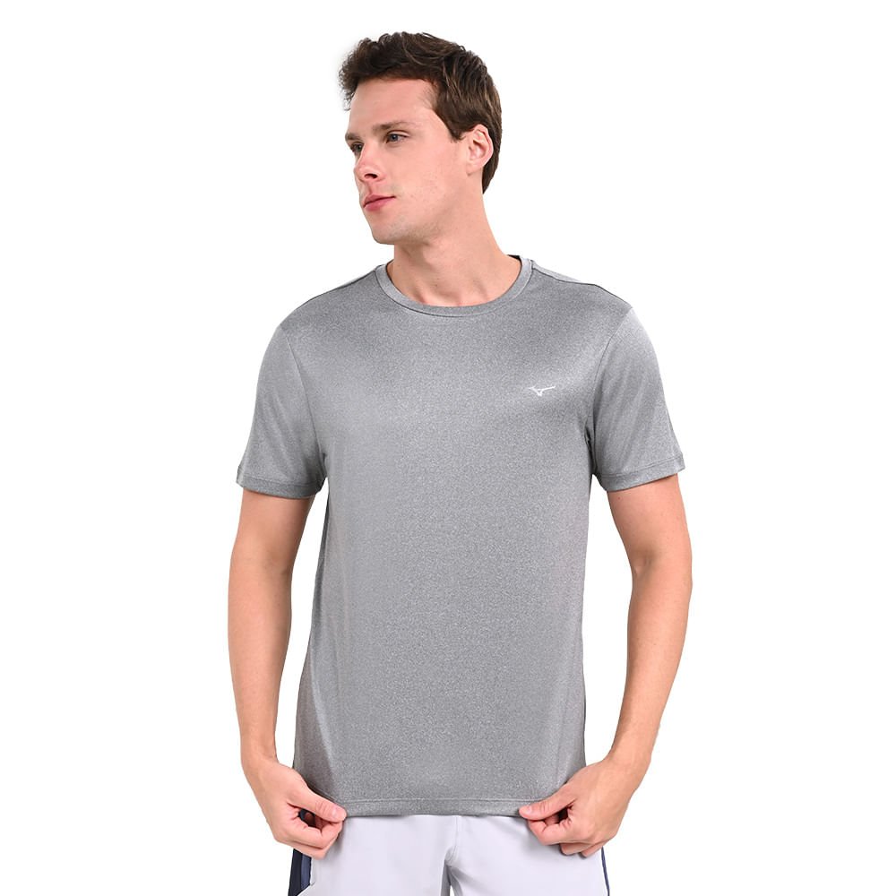 Camiseta de Treino Masculina Mizuno Spark 2 Cinza 2