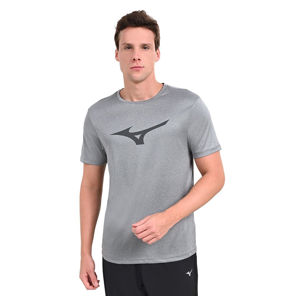 Camiseta de Treino Masculina Mizuno Spark Cinza 2
