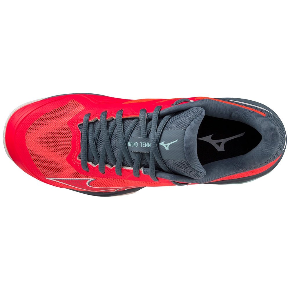 Tênis de Tennis Feminino Mizuno Wave Exceed Light All Court Vermelho/Cinza 3