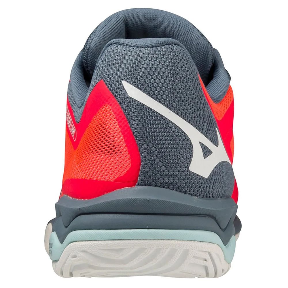 Tênis de Tennis Feminino Mizuno Wave Exceed Light All Court Vermelho/Cinza 4