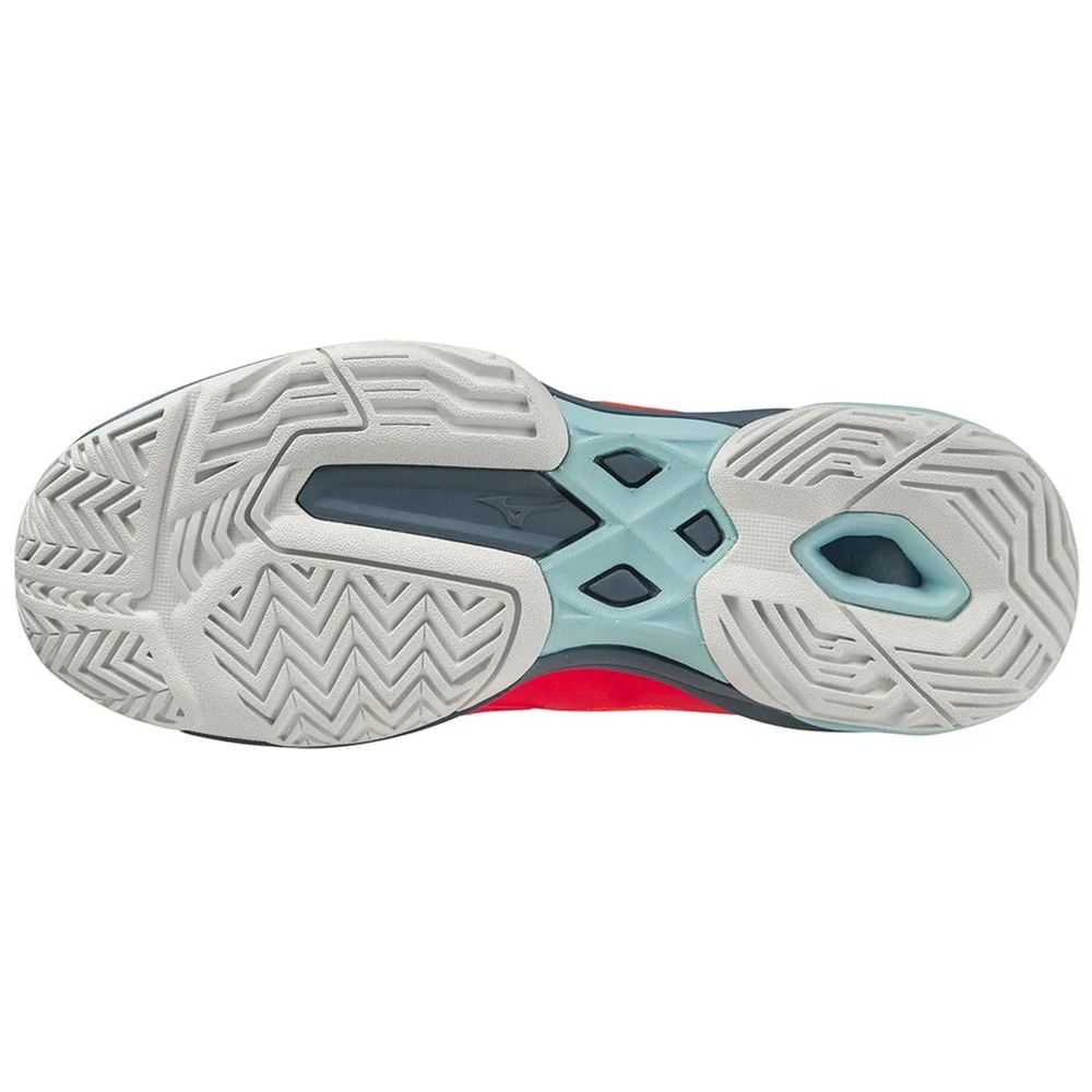 Tênis de Tennis Feminino Mizuno Wave Exceed Light All Court Vermelho/Cinza 2