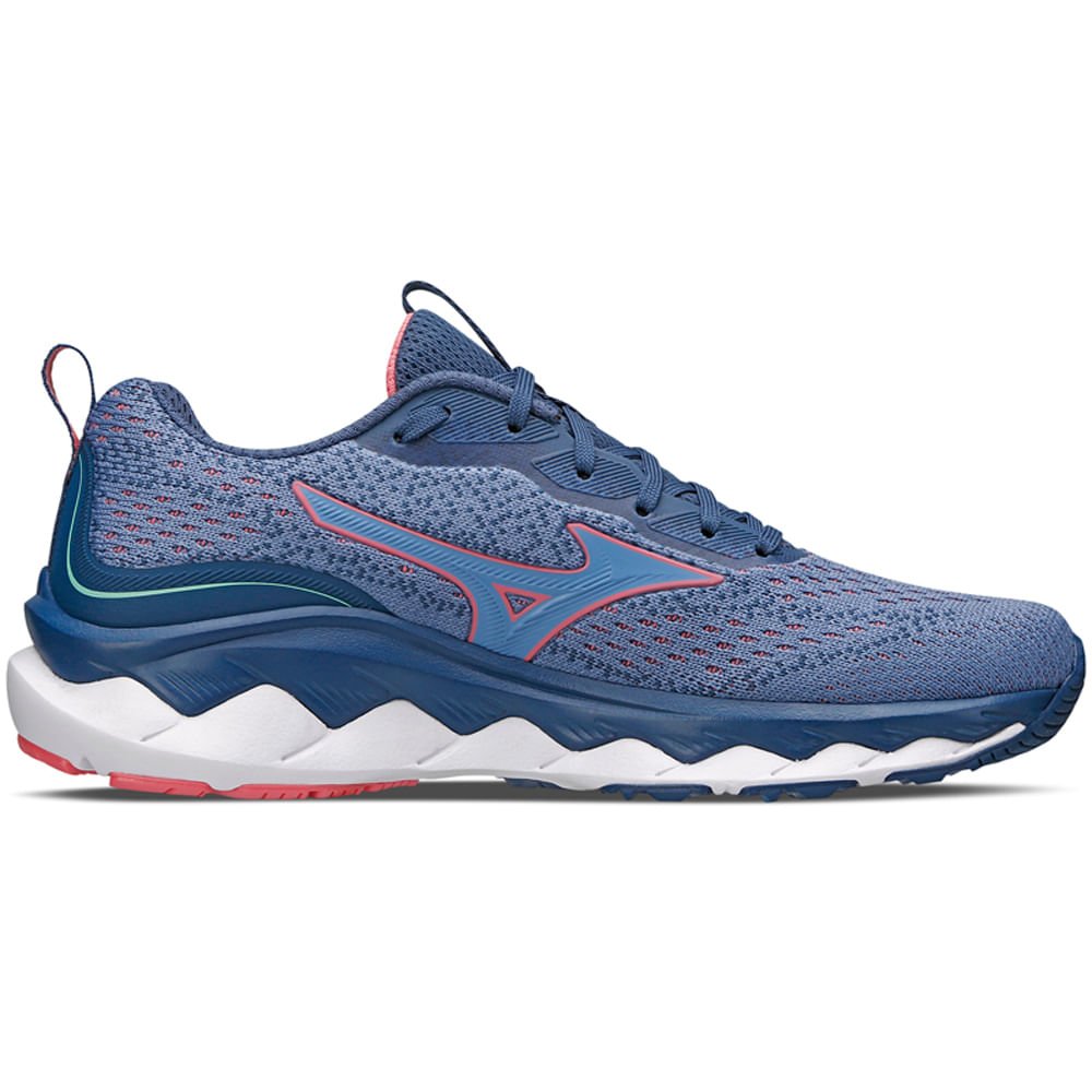 Tênis de Corrida Feminino Mizuno Wave Way 3 Azul 4