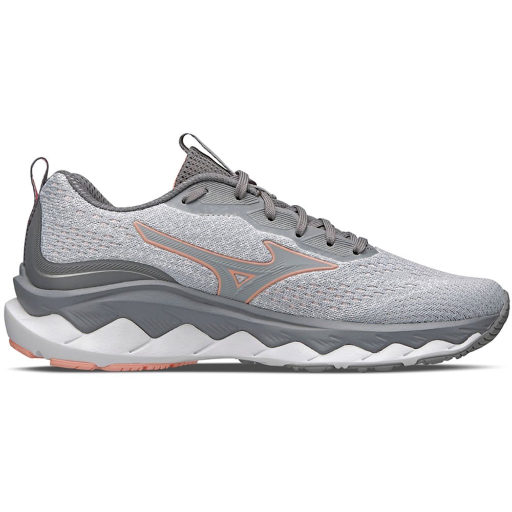 Tênis de Corrida Feminino Mizuno Wave Way 3 Cinza 4