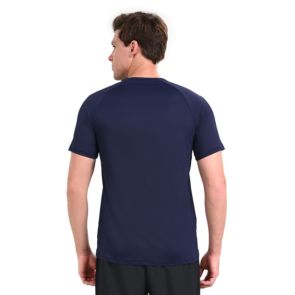 Camiseta de Corrida Masculina Mizuno Pro Uv Azul 3
