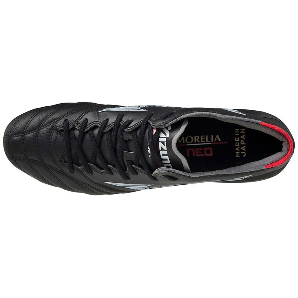 Chuteira de Campo Masculina Mizuno Morelia Neo III Japan Preto/Vermelho 3